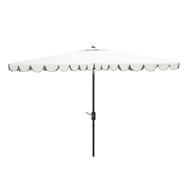 Safavieh 6.5 x 10 in. Venice Rectangle Umbrella White & Black PAT8310E - main